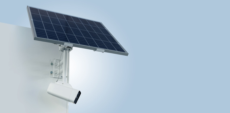 Solarbetriebene Überwachungskamera